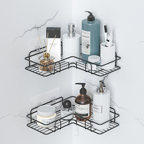 Triangle shelf kitchen and bathroom products wall-mounted storage wash table bath toilet rack bath shower gel-free punch