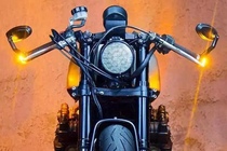 Motorcycle modified handlebar terminal rearview mirror rearview mirror CNC Oval Longjia V Tu Benda BOX Universal