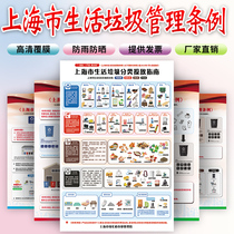 Shanghai Garbage classification management Regulations map Shanghai garbage classification logo sticker wet and dry instructions recyclable signs Guide guide poster icon wall chart slogan