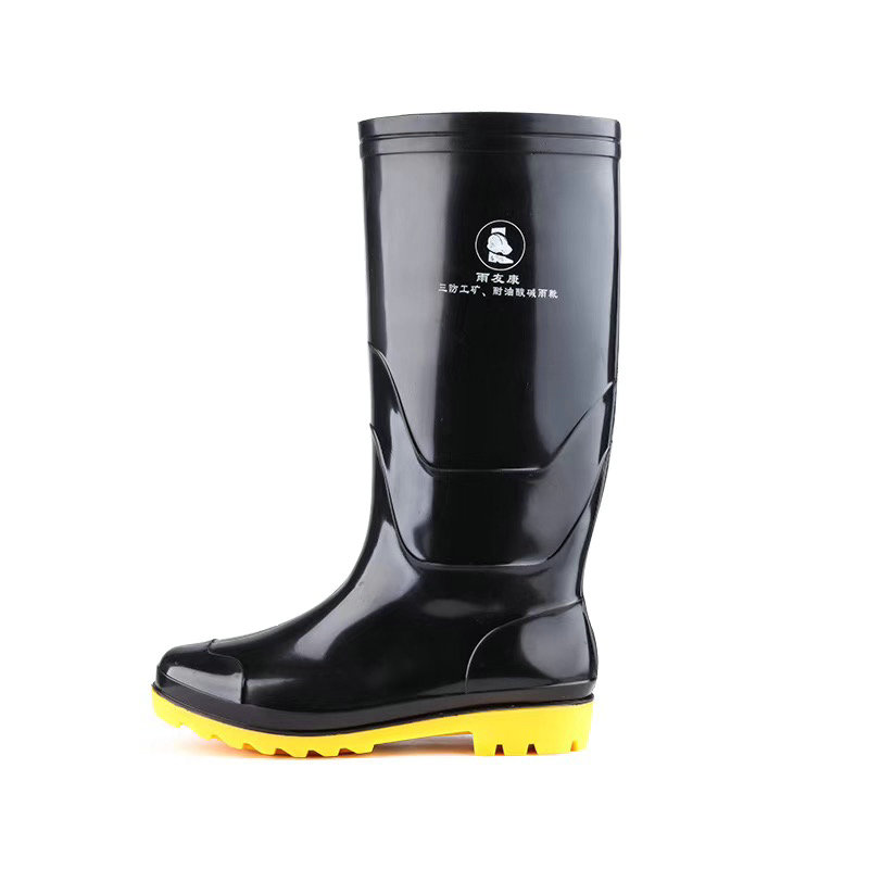 High Cylinder Rain Shoes Coal Mine Miners Labor Protection Rain Shoes Half Cylinder Rubber Water Shoes Middle Cylinder Work Mine Boots Male Rain Shoes