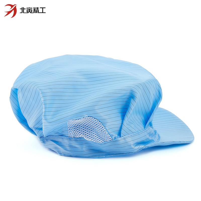 Antistatic duck tongue cap blue white dust cap dust-free cap working cap male and female labor cap electrostatic hat earhole cap
