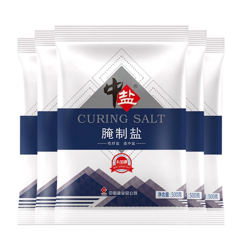 中盐 Йод -Без йодированная большая соль -маринованная соль 500 г*40 мешков с грубой солью съедобная морская соль Qimchi соль соль