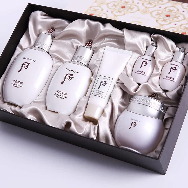 whoo后拱辰享雪特别套装雪玉凝水乳保湿套装礼盒水润清爽提亮肤色