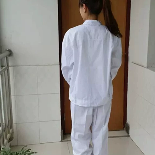 Белый комбинезон, демисезонный лонгслив с капюшоном