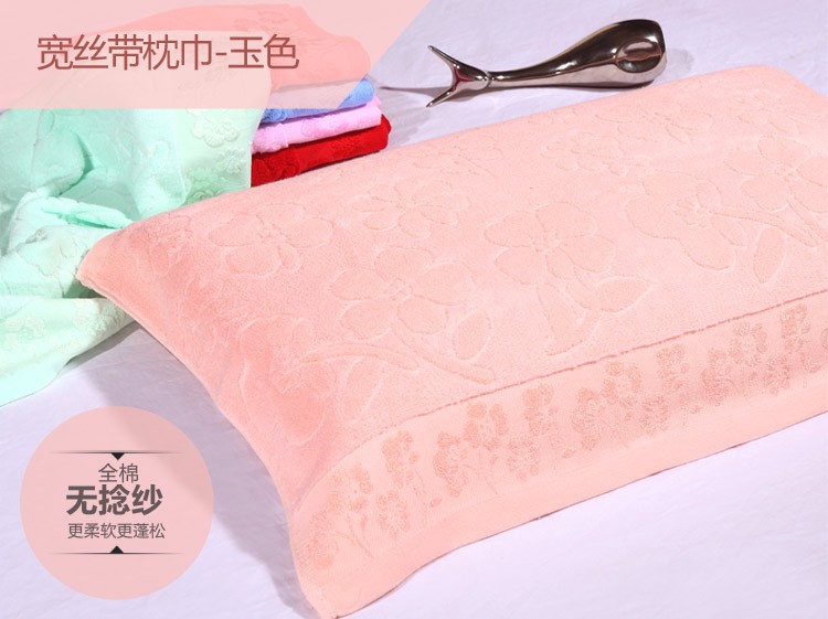 Sibo quyến rũ nhà quay 100% cotton flawless vải đồng bằng gối khăn bông màu rắn duy nhất gối khăn cặp