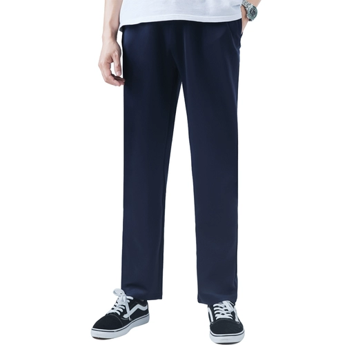 Детские синие штаны для мальчиков, летняя тонкая форма для школьников