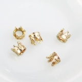 Медный браслет ручной работы, аксессуар, аксессуары, золото 14 карат, простой и элегантный дизайн, 6×7мм