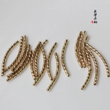 Изогнутая трубка, аксессуар ручной работы, аксессуары, браслет, ожерелье, 14 карат, DIY