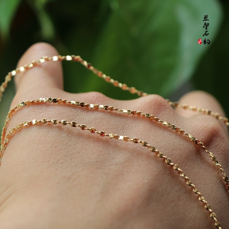 New 14K Package Gold full Star chain Chain Homemade Handmade Necklace Diy Handmade Ornament Accessories Material 2mm