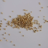 Позолоченная леска, стальная проволка, 14 карат, золотой цвет, 1.5mm, фиксаторы в комплекте, DIY