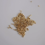 Позолоченная леска, стальная проволка, 14 карат, золотой цвет, 1.5mm, фиксаторы в комплекте, DIY