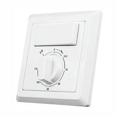 Поворотный светорегулятор abb开关插座面板德逸系列白色单控定时组合开关86型墙壁开关ae411