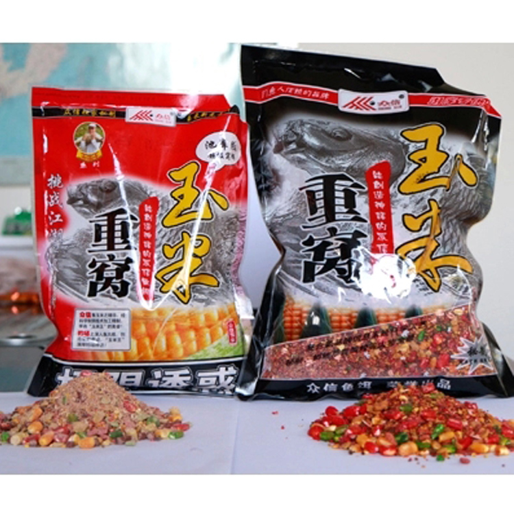 Liaoning Zhongxin bait fermented corn heavy nest grass carp herring carp bottom bait reservoir wild fishing pond
