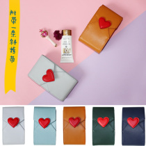 Ruo Su Liangpin original homemade ins East Gate Love Mini cross-body female PU hand wallet mobile phone bag