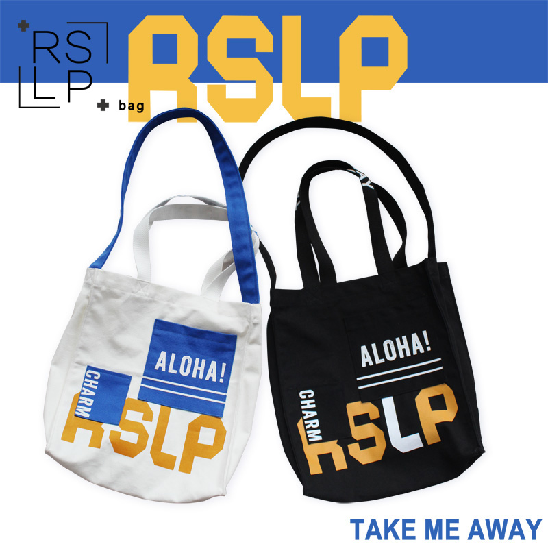 Ruo Su Liang New ins large capacity female shoulder cross body canvas bag tide cool Japanese Korean version of art street shoot