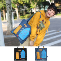 Ruo Suliang New ins Super fire bag Korean version of fun cute fairy shoulder hand-held denim canvas bag