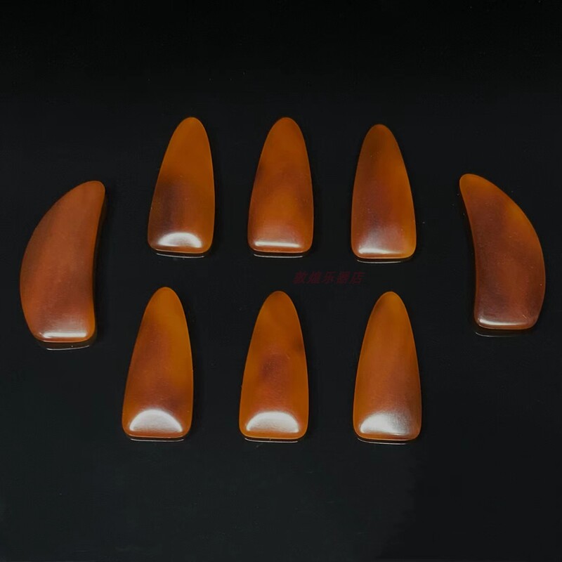 Dunhuang Guzheng Finger Picks, Mother-Of-Pearl Material, Double-Sided Arc, Academy Style, Wen Ruoni Half-Moon Finger Picks, Professional Grading Tool Dunhuang Guzheng Finger Picks, Mother-Of-Pearl Material, Double-Sided Arc, Academy Style, Wen Ruoni Half-Moon Finger Picks, Professional Grading Tool