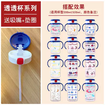 New Lichel Richell children's penetrating Cup straw training Cup straw accessories original replacement nozzle