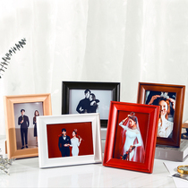 European-style solid wood washing photos plus photo frame setting for custom wedding wedding photo hanging wall 5 inch 6 inch 7 inch 8 inch 10 inch