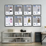 Компания Институциональная предприятие команда работников пропаганда изображение стена A4 Display Box Учитель Введение Взёрная стена сплошная фотокамма