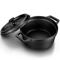 Cast iron soup pot Stew pot Pig iron uncoated pot Hot smouldering pot Non-stick cast iron pot Induction cooker Gas universal