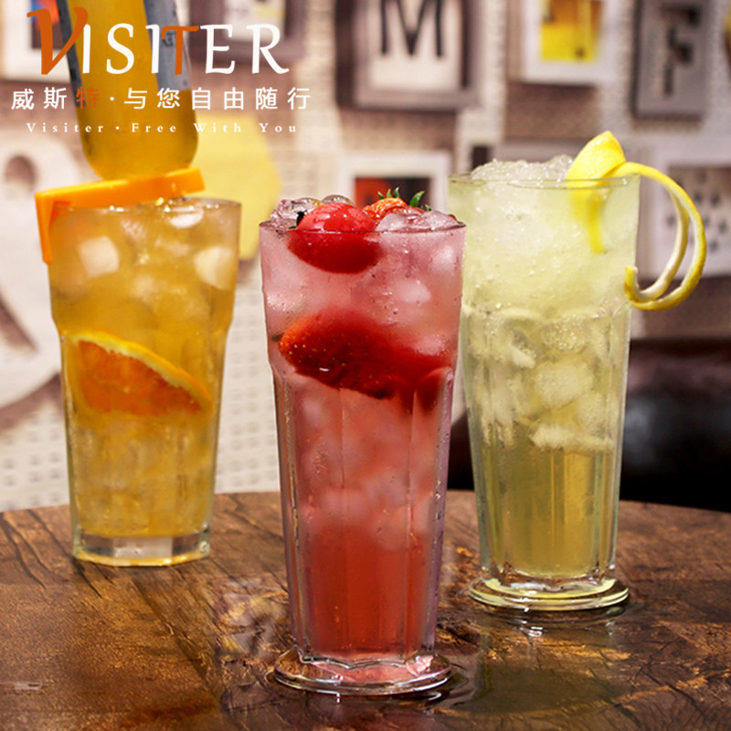 700ML juice cup glass household net red creative milk tea cup 500ML star anise cup lemonade cup Colin cup