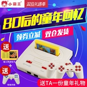 Bàn điều khiển trò chơi Cassidy TV gia đình hoài cổ cổ điển thẻ vàng 8 bit đôi tay cầm máy màu đỏ và trắng Nintendo