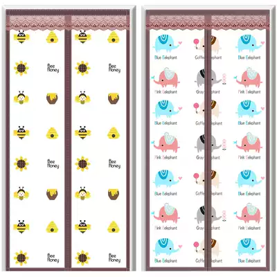 Air conditioning door curtain Kitchen anti-fume summer heat insulation curtain Magnetic windproof partition Air conditioning anti-mosquito plastic opaque