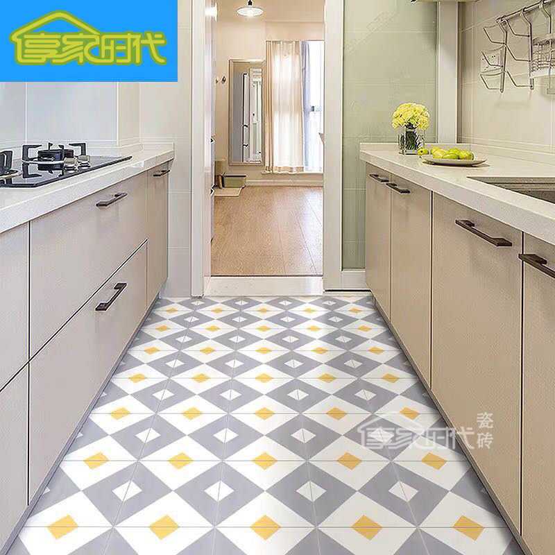 Small frescoed colorful flower brick parquet 300x300 tile dining room Kitchen Makeup Room Bathroom Balcony Floor Tiles Wall Brick