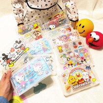 Mask Containing Box Elementary School Students Cartoon Anti-Dust Convenient Mouth box Place cute children Scratch clip Package collection