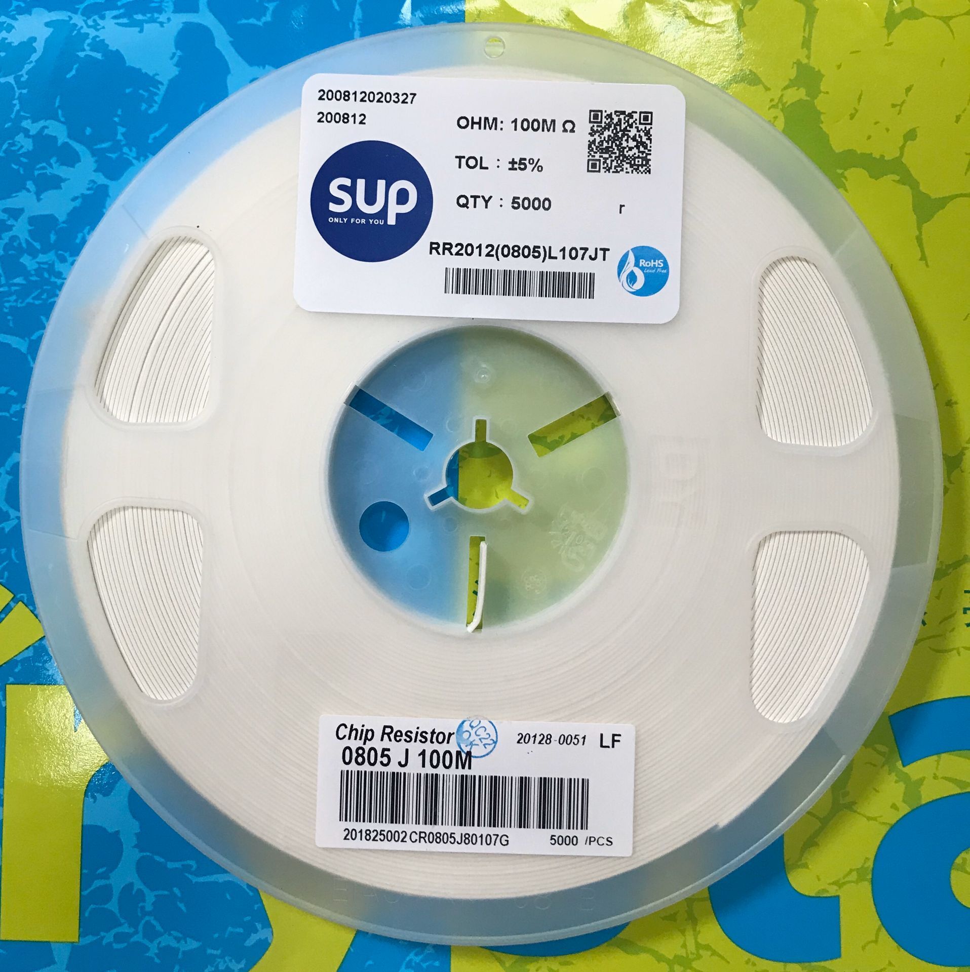 0603 0805 1206 chip resistor 15M 18M 20M 22M 30M 33M 47M 51M 100M