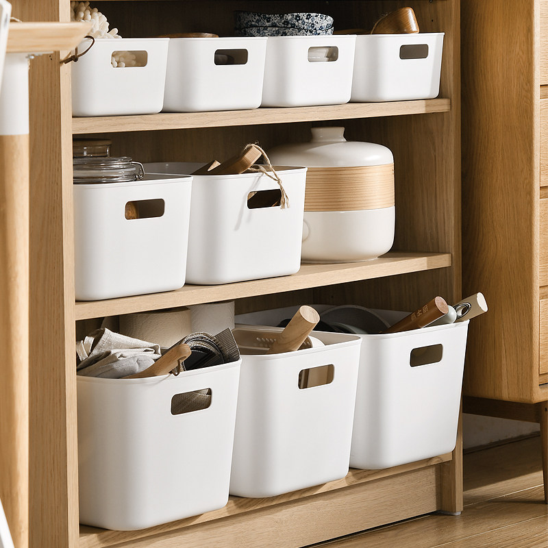 100 Dew finishing box minimalist containing box Bathroom Cosmetic containing basket Desktop Debris Snack containing baskets