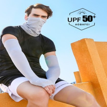 Sunscreen Male Sleeve Summer Halffinger Gloves armguard arm sleeve Sleeves Ice summertime Thin Riding Drive Dew finger Ice