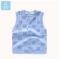 Bean dragon baby vest spring and autumn cotton pony small boys and girls autumn and winter vest baby wear small waistcoat