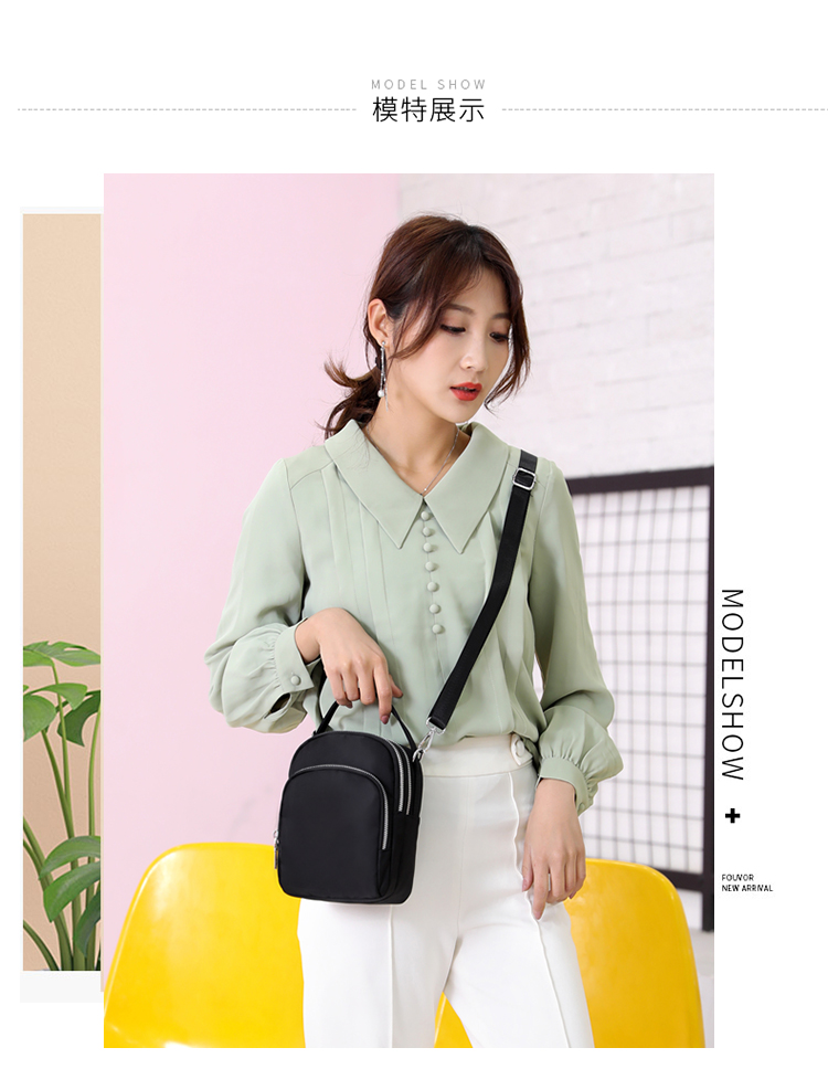 Màn hình lớn điện thoại di động túi nữ túi nhỏ Messenger túi mới thủy triều tay vai túi vải nylon ví tiền dung lượng lớn - Túi điện thoại túi đeo chéo da