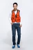 Mùa hè mỏng phần lưới vest leo núi bông giản dị nhiều túi chức năng chụp ảnh nam câu cá vest vest áo giả vest nam Áo vest cotton