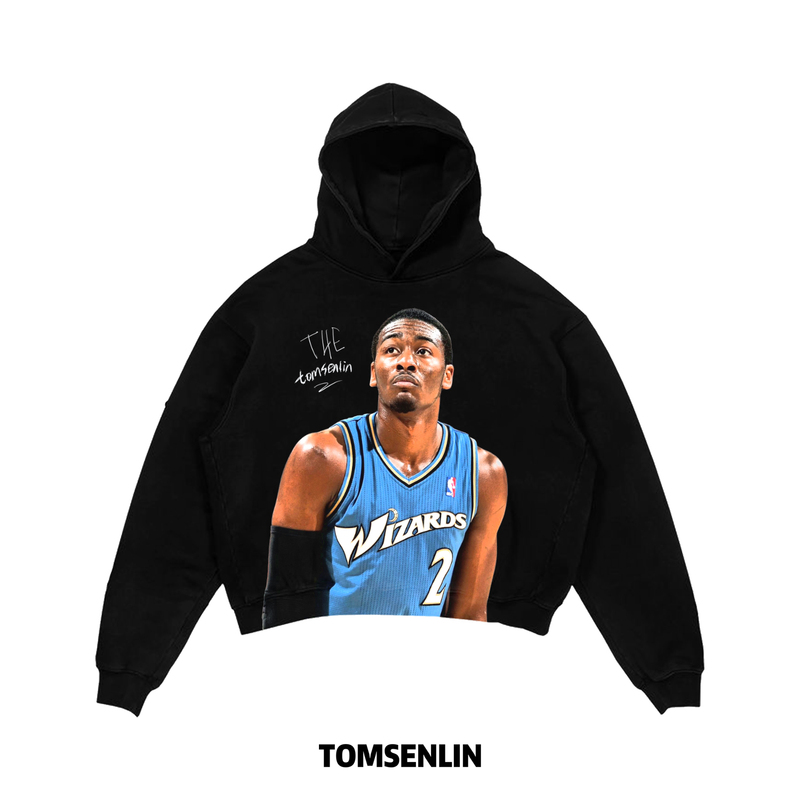 Tomsenlin Original John Wall Wizards American Retro Kangli Eco-Friendly Printed Long and Short Sleeve Sweatshirt