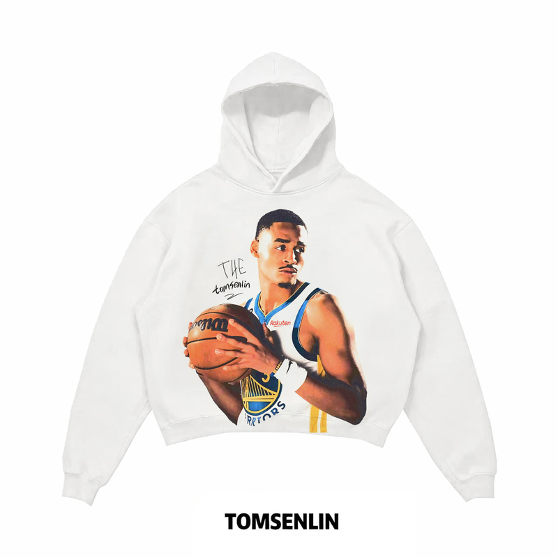 Tomsenlin Original Warriors Poole Kangli Large Print American Retro Long and Short Sleeve Sweatshirt