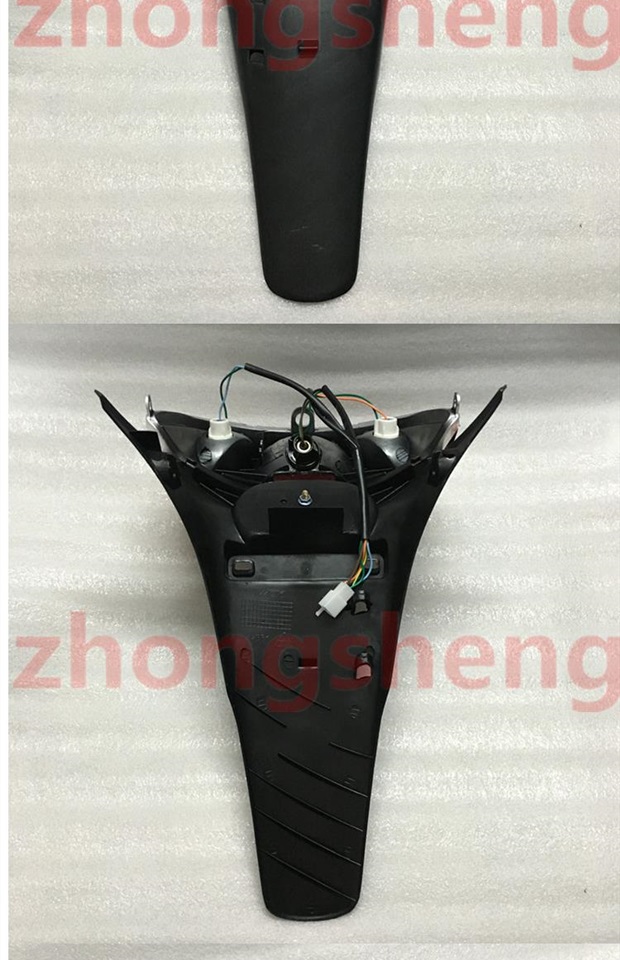 Xe máy Yamaha xe điện Fuxi Qiaoge JOG hoa đèn hậu lắp ráp phía sau chắn bùn phía sau đèn phanh đèn led trang trí xe máy