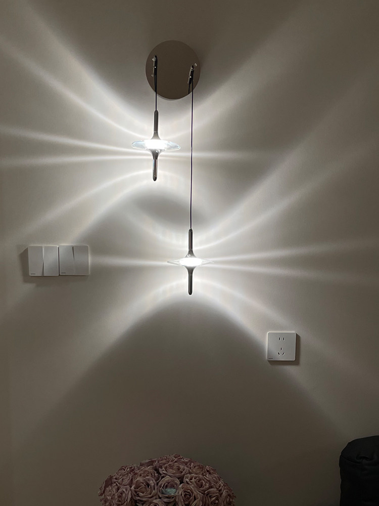 Italian Star Art Lamp Living Room Crystal Bedroom Bedside Wall Lamp Bauhaus Modern Minimalist Background Wall Lamp