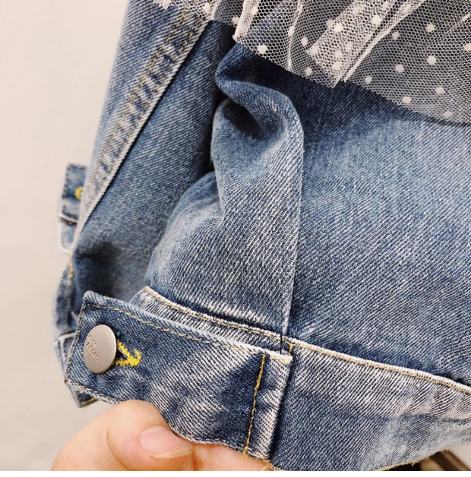 Áo khoác len nữ mùa thu 2019 cho bé gái Bao Lai dây đai sợi thủy tinh Quần áo denim phiên bản Hàn Quốc của áo khoác ve áo - Áo khoác áo khoác trẻ em nữ 12 tuổi