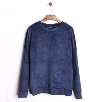 Womens new composite Velvet has a round sense of fashion sweater loose style