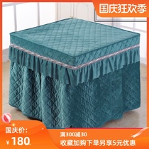 Mahjong machine fire cover electric stove cover tablecloth coral velvet thickened plus velvet square electric heater table cover cover