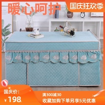 Double-sided velvet fire cover winter rectangular fire table cloth cover electric heater cover electric stove cover electric coffee table set new stove cover
