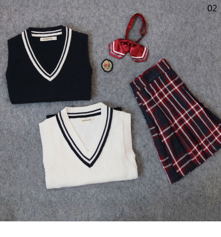 Mùa thu đông không tay áo len nam cổ chữ V đan áo len đại học gió len vest tóc vest vai sinh viên cotton vest áo phao lông vũ
