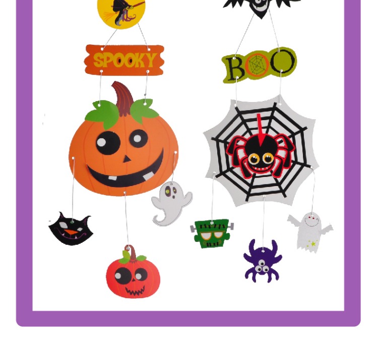 Halloween tự làm giấy lớn đồ trang trí trẻ em mẫu giáo Meike sáng tạo tự làm gói vật liệu thủ công do choi tre em