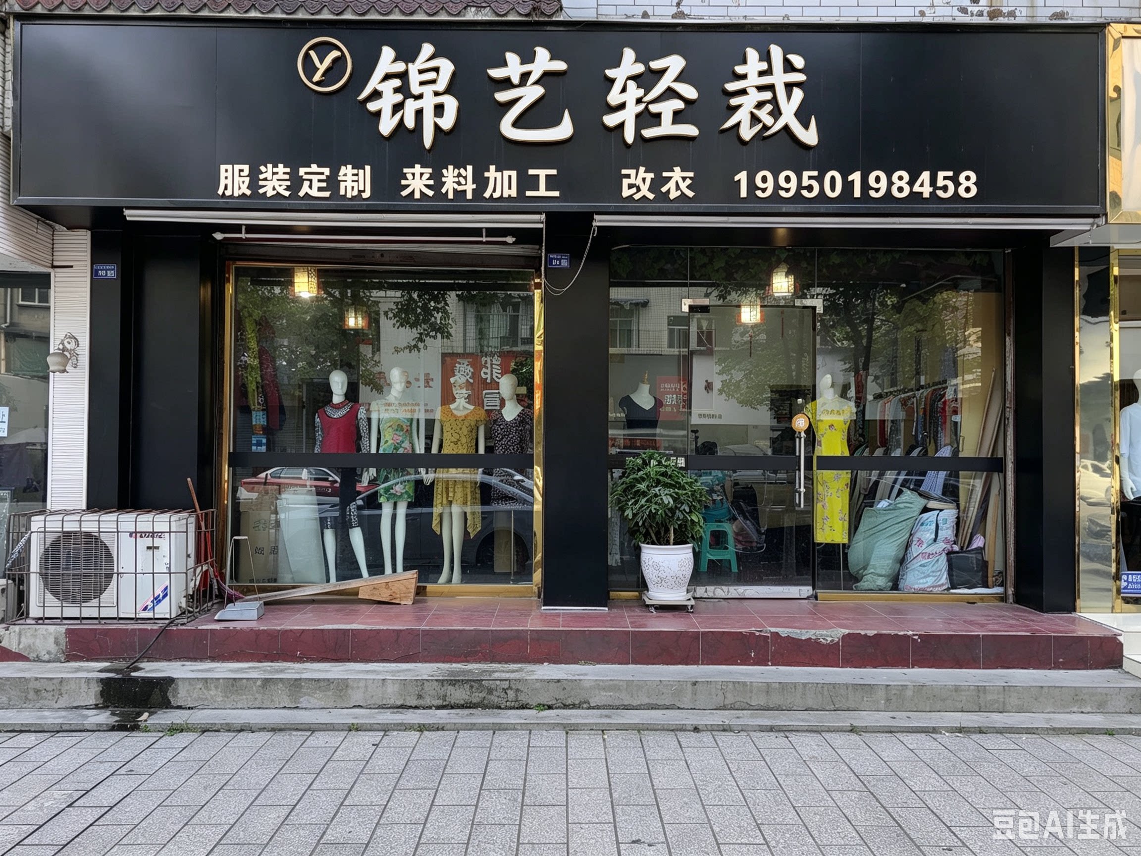 锦艺轻裁 服装定制 来料加工 改衣店的LOGO