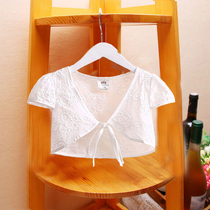 Girl Shawl Shoulder Summer Accessories Skirt Small Jacket Children Short Sleeves Clown Baby Princess Outside a girls cardiovert