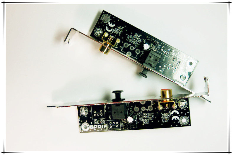 5 1 Innovation SB046000600090 Leubon PCIE sound card SPDIF fiber coaxial sub-card bezel