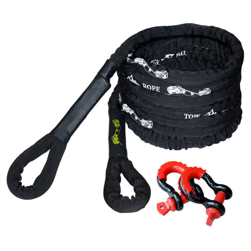 Elastic Tow Rope for Large Trucks, Suvs, and Off-Road Vehicles, Special Thickened Nylon Towing Rope, Extreme Rescue Rope